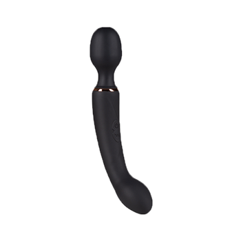 Gia - Dubbelzijdige wandvibrator (Zwart)